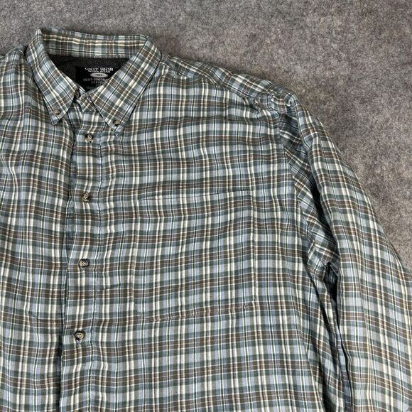 Grit Iron Workwear Fleece Lined Flannel Shirt Mens 2XL Button Up Jacket Plaid - Picture 2 of 8